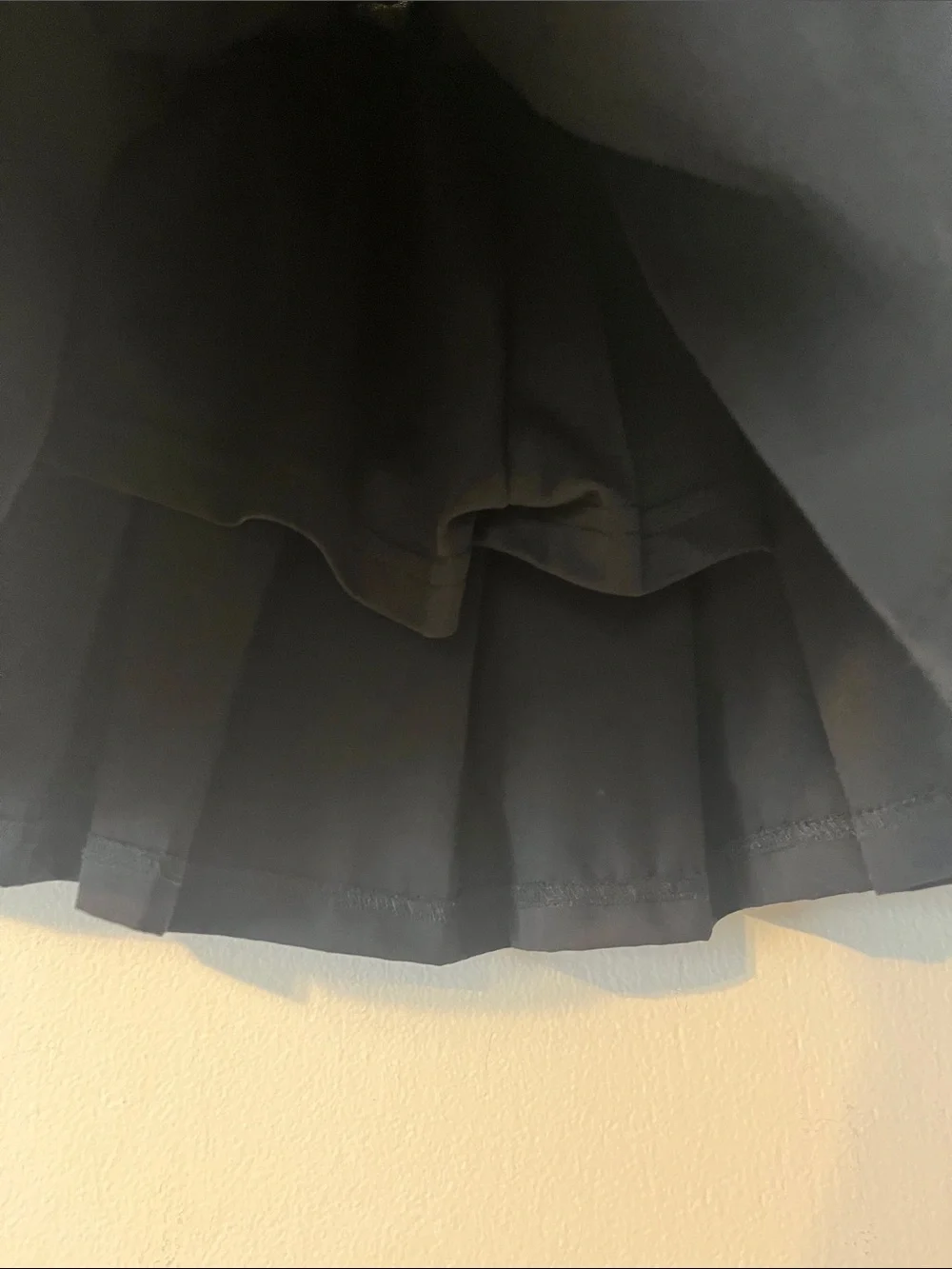 Justice Black Pleated Mini Skort with Powerpuff Patch